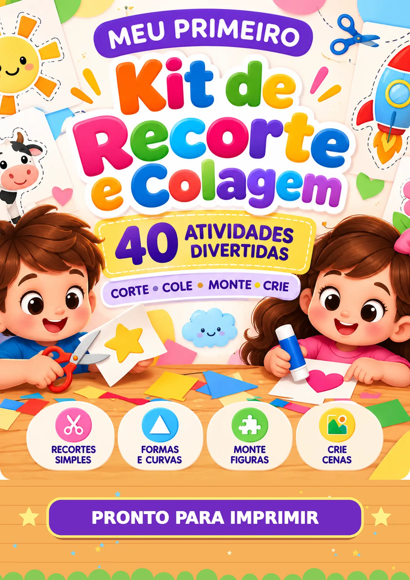 Página real: Meu Primeiro Kit Recorte e Colagem